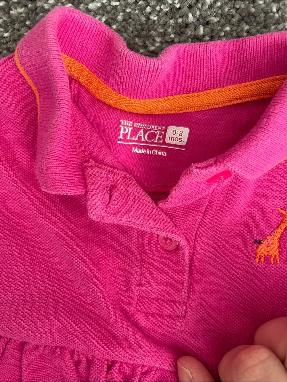 The Children's Place Pink Polo Dress Set - Hot Pink & Light Pink/White Stripe